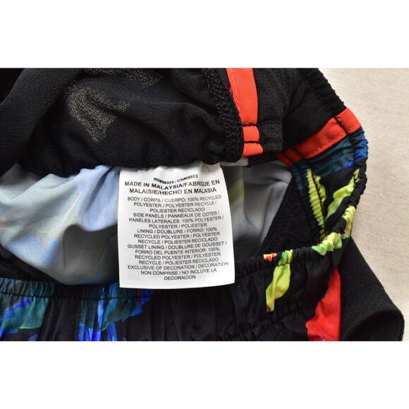 Nike Dri-FIT Tempo Running Shorts Womens Regular Size L Tropical Parrot Print Li - Picture 6 of 8